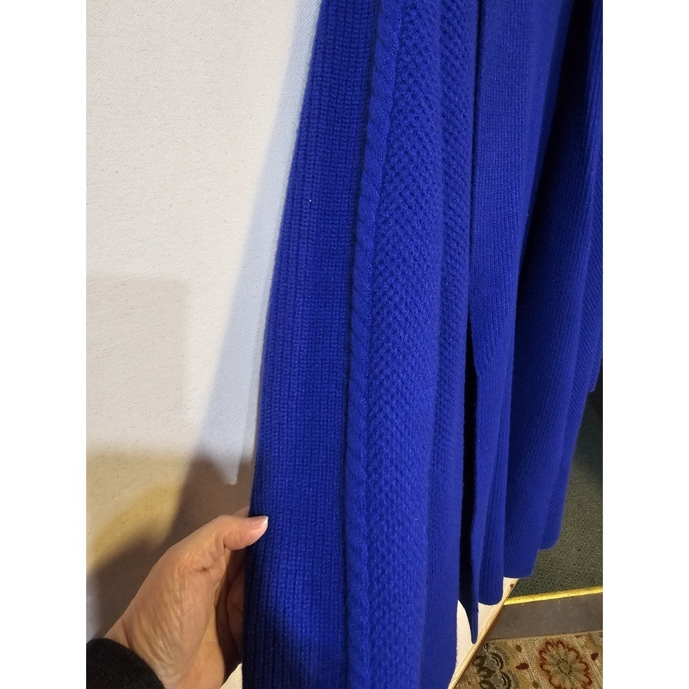 Ann Taylor Loft Women's Electric Blue Rib Cardigan Open Front Size Small - Picture 7 of 10